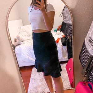 black ann taylor pencil skirt